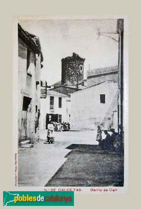 Caldes d'Estrac - Torre Busquets. Postal antiga