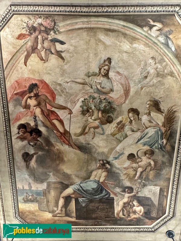 El Vendrell - Pintures barroques de Vil·la Casals (Foto: Albert Esteves, 2025) El Vendrell - Pintures barroques de Vil·la Casals