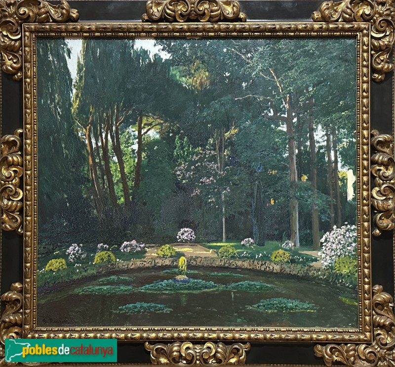 Museu Pau Casals - El brollador del Parc Badés. Santiago Rusiñol, 1929 (Foto: Albert Esteves, 2025) Museu Pau Casals - El brollador del Parc Badés. Santiago Rusiñol, 1929