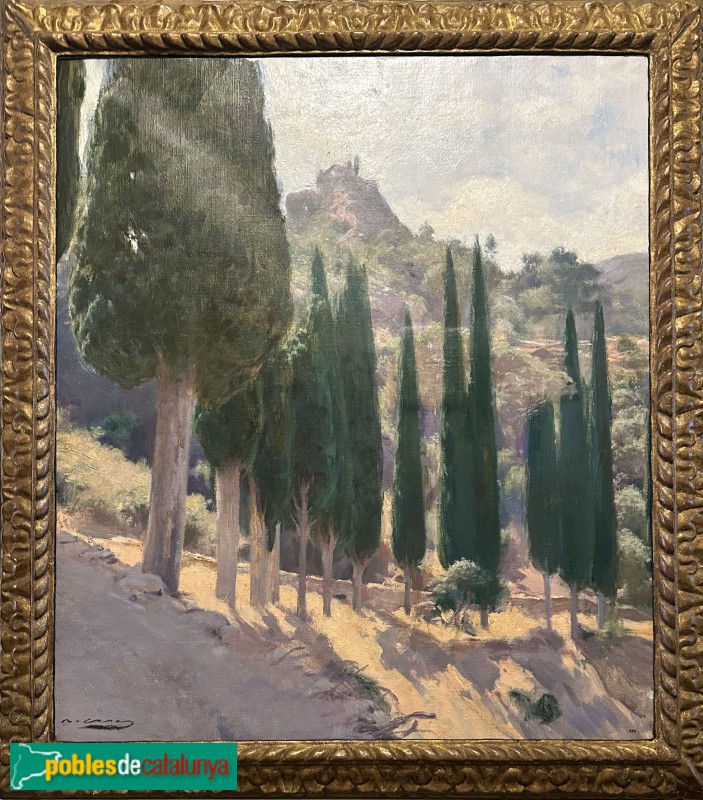 Museu Pau Casals - Paisatge. Ramon Casas, 1929 (Foto: Albert Esteves, 2025) Museu Pau Casals - Paisatge. Ramon Casas, 1929