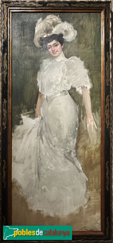 Museu Pau Casals - Retrat de Júlia Fons. Ramon Casas, c .1909 (Foto: Albert Esteves, 2025) Museu Pau Casals - Retrat de Júlia Fons. Ramon Casas, c .1909
