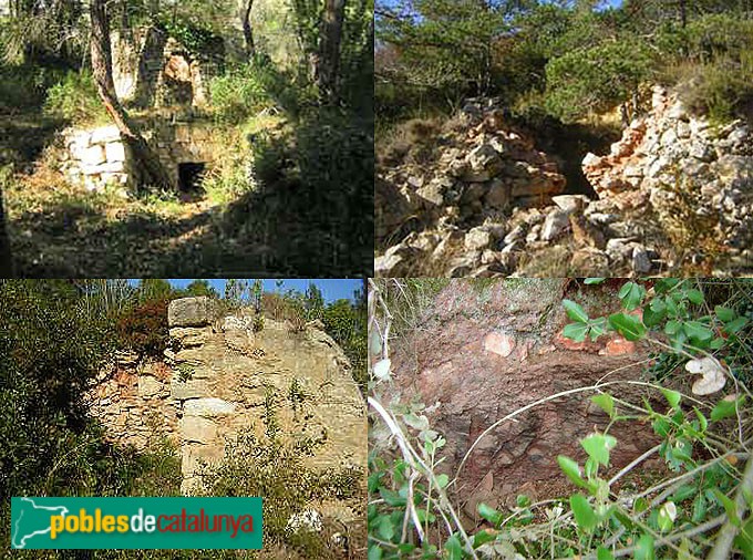 Colldejou - Forns de l'Escoda, de la Plana del Rei, de les Brugueres i del Camí de la Vall