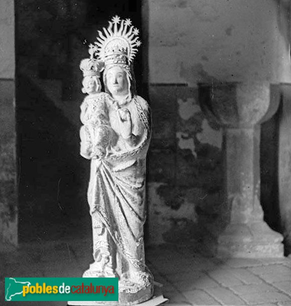 L'Albiol - Església de Sant Miquel. Imatge de la Mare de Déu de les Virtuts, desapareguda