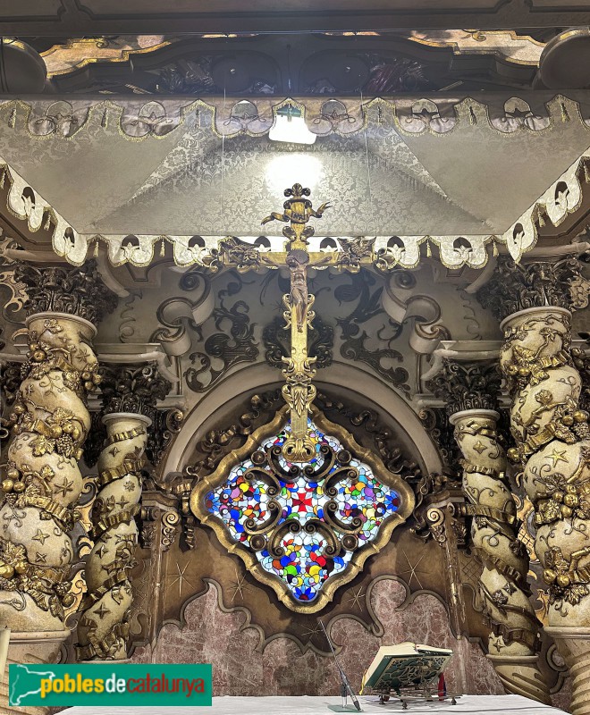 El Vendrell - Esglesia de Sant Salvador. Altar Major. Baldaquí