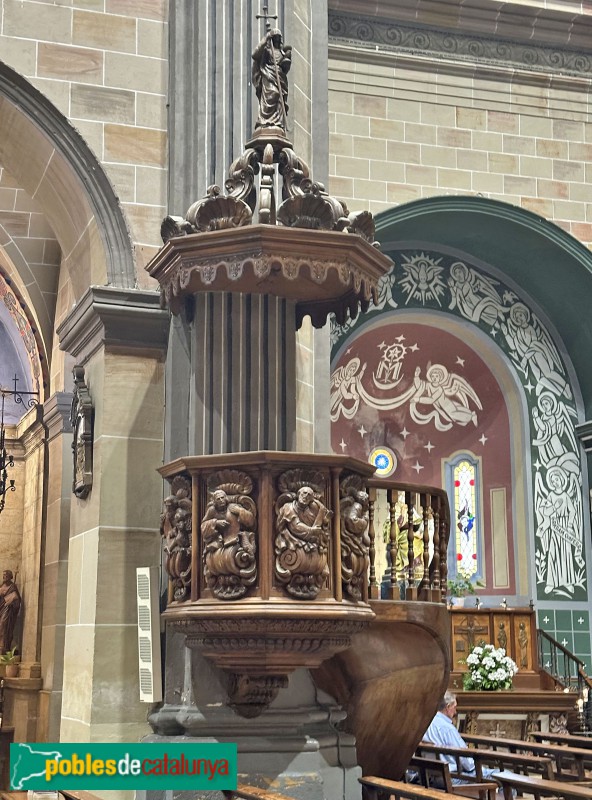 El Vendrell - Església de Sant Salvador. Trona