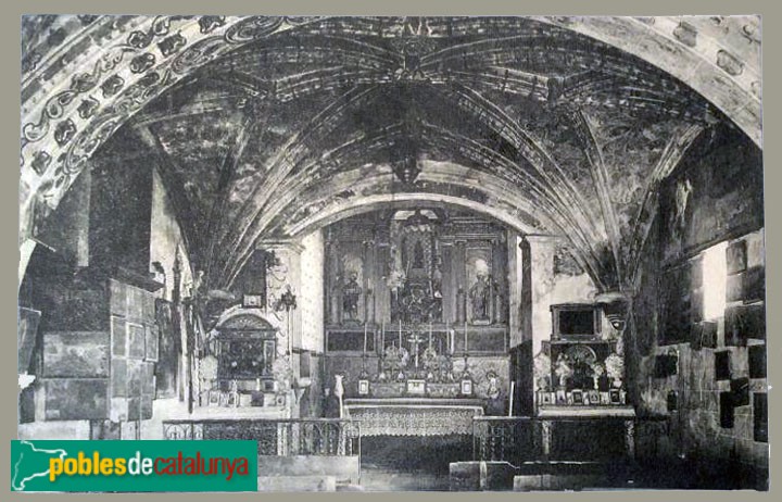 Prades - Santuari de la Mare de Déu de l'Abellera. Postal antiga Prades - Santuari de la Mare de Déu de l'Abellera. Postal antiga