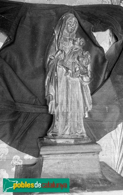 Prades - Imatge de la Mare de Déu de l'Abellera