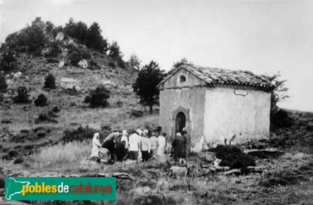 Prades - Ermita de Sant Roc. Postal antiga