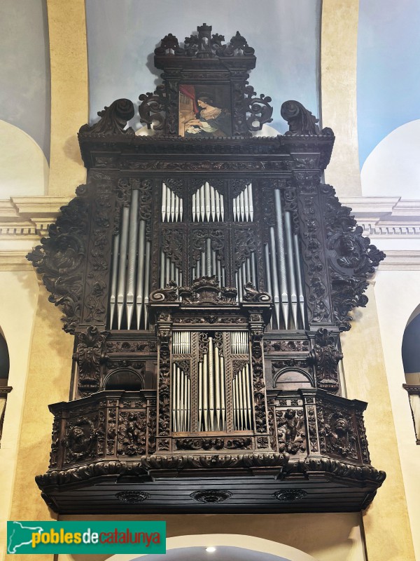Torredembarra - Església de Sant Pere. Orgue barroc de 1705 (Foto: Albert Esteves, 2025) Torredembarra - Església de Sant Pere. Orgue barroc de 1705
