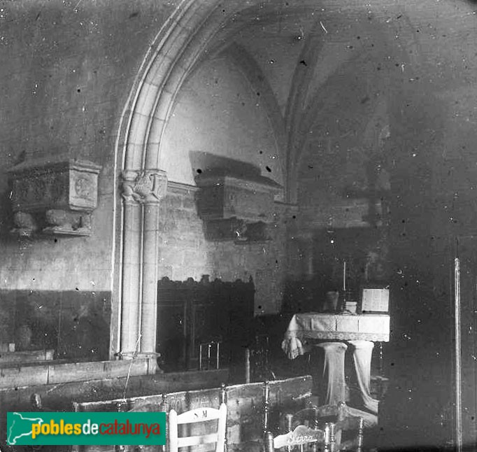 Girona - Església de Sant Miquel de Palau. Altar dels Sanllehy