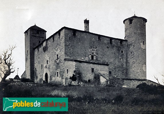 Girona - Castell de Palau-Sacosta (Foto: <i>Anònima -INSPAI-Diputació de Girona-</i>, 1911-44) Girona - Castell de Palau-Sacosta
