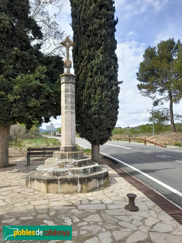 L'Espluga de Francolí - Creu de terme de Guim Ferrer (Foto: <I>Agents Rurals -invarquit.cultura.gencat.cat-</i>, 2024) L'Espluga de Francolí - Creu de terme de Guim Ferrer