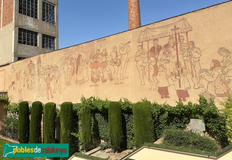 L'Espluga de Francolí - Museu Terra. Esgrafiats de Joan Solé