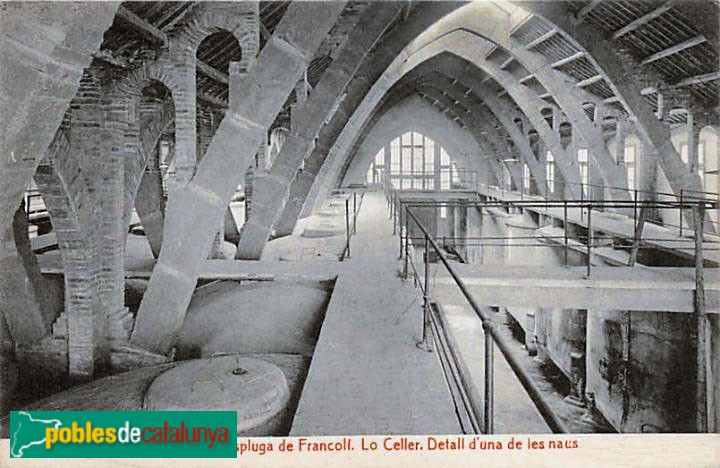 L'Espluga de Francolí - Celler cooperatiu. Postal antiga