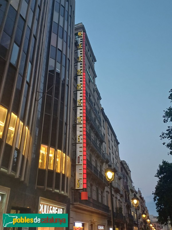 Barcelona - Termòmetre de Can Cottet (Foto: Sergi Suárez, 2025) Barcelona - Termòmetre de Can Cottet