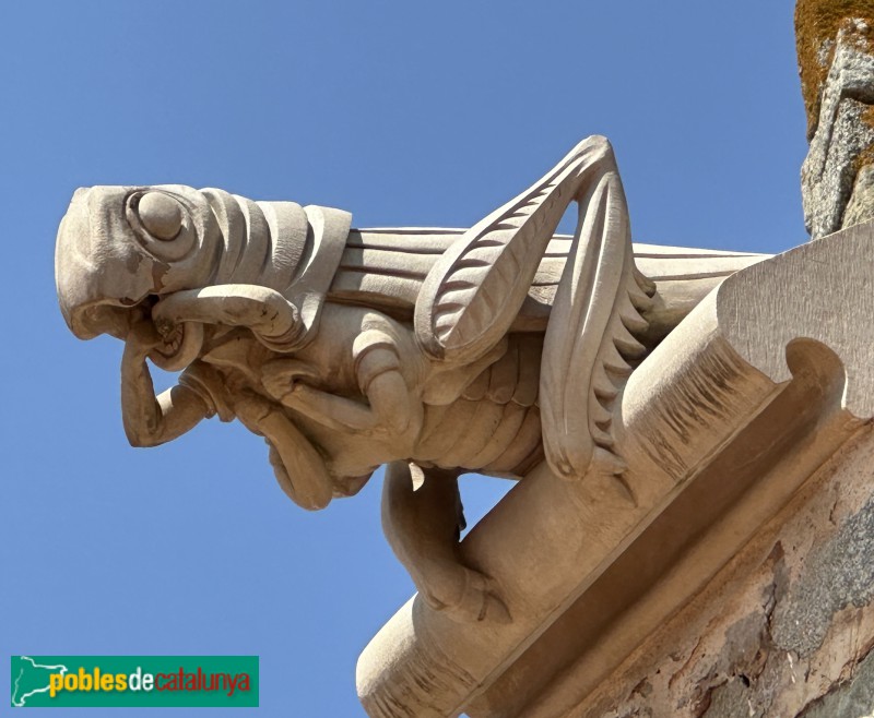 Argentona - Església de Sant Julià. Capella del Sagrament. Gàrgola (Foto: Albert Esteves, 2025) Argentona - Església de Sant Julià. Capella del Sagrament. Gàrgola