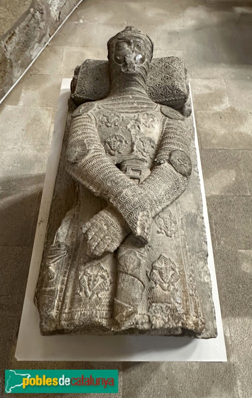 Lleida - Sepulcre d'un membre masculí de la família Montcada