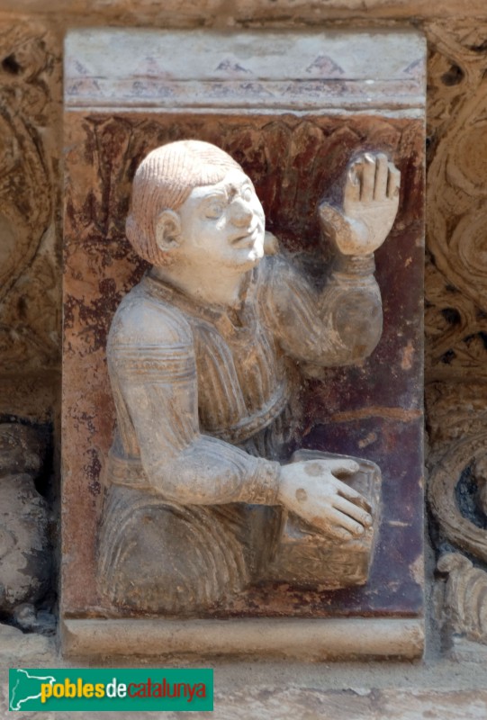 Lleida - Seu Vella. Porta de l'Anunciació. Mènsula