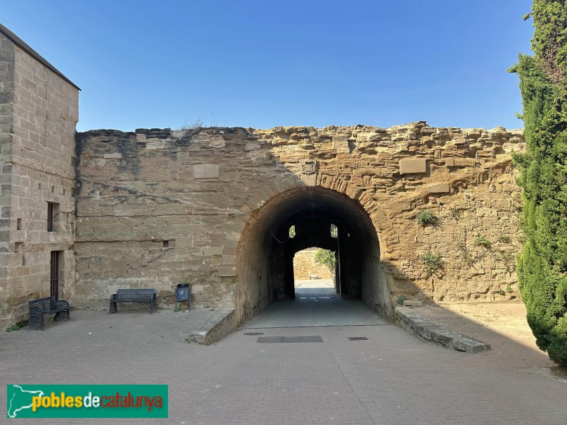 Lleida - La Suda. Porta del recinte de la Seu