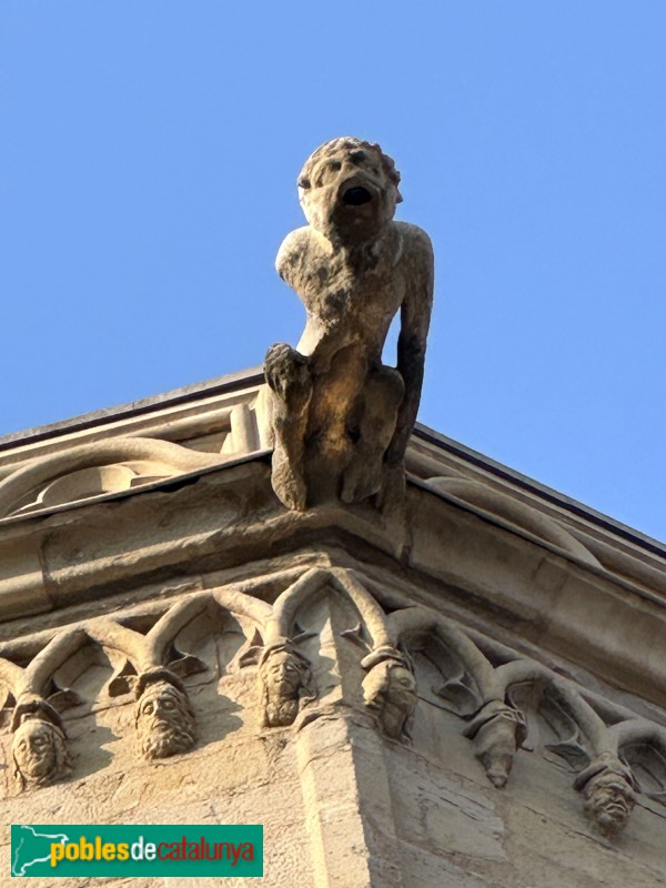Lleida - Església de Sant Llorenç. Gàrgola (Foto: Albert Esteves, 2025) Lleida - Església de Sant Llorenç. Gàrgola