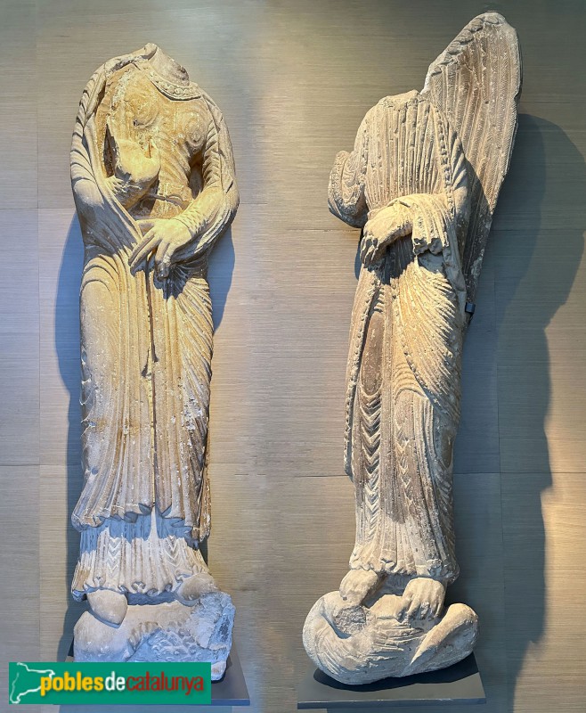 Lleida - Museu de Lleida. Escultures de la Porta de l'Anunciata de la Seu Vella