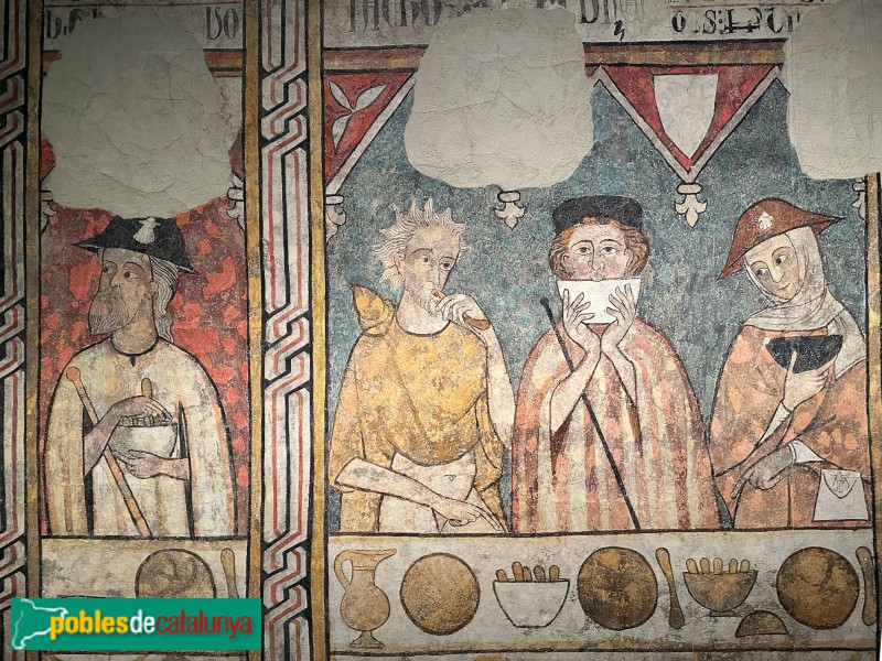 Lleida - Museu de Lleida. Pintures del refectori de la Pia Almoina. Detall (Foto: Albert Esteves, 2025) Lleida - Museu de Lleida. Pintures del refectori de la Pia Almoina. Detall
