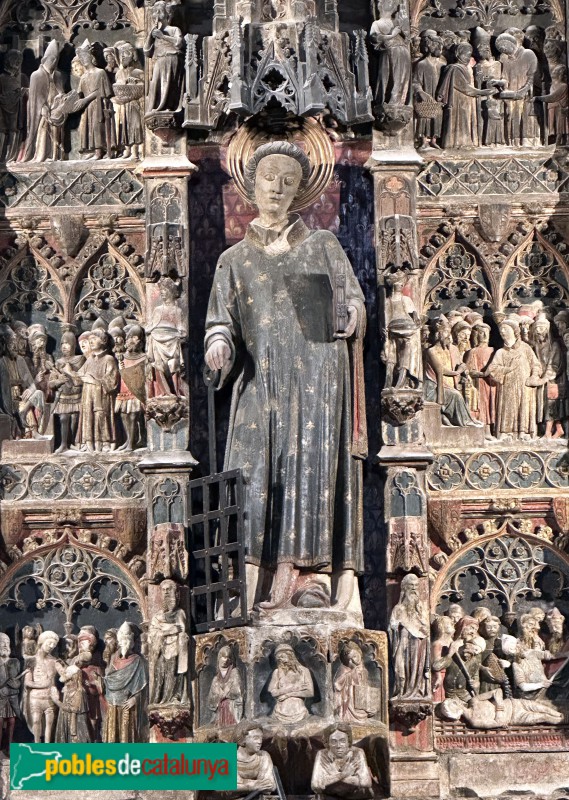 Lleida - Església de Sant Llorenç. Retaule de Sant Llorenç