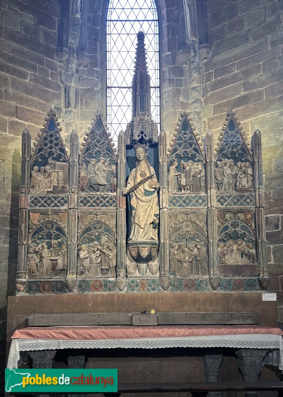 Lleida - Església de Sant Llorenç. Retaule de Santa Llúcia