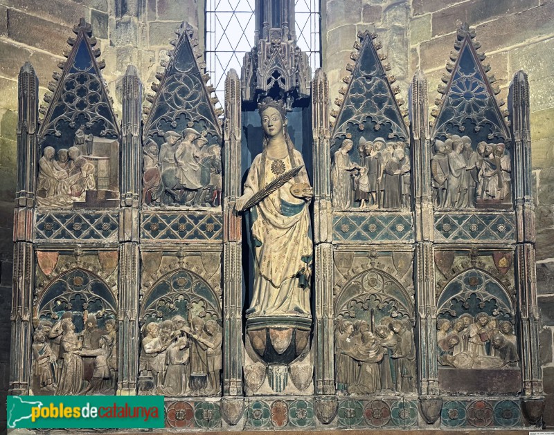 Lleida - Església de Sant Llorenç. Retaule de Santa Llúcia