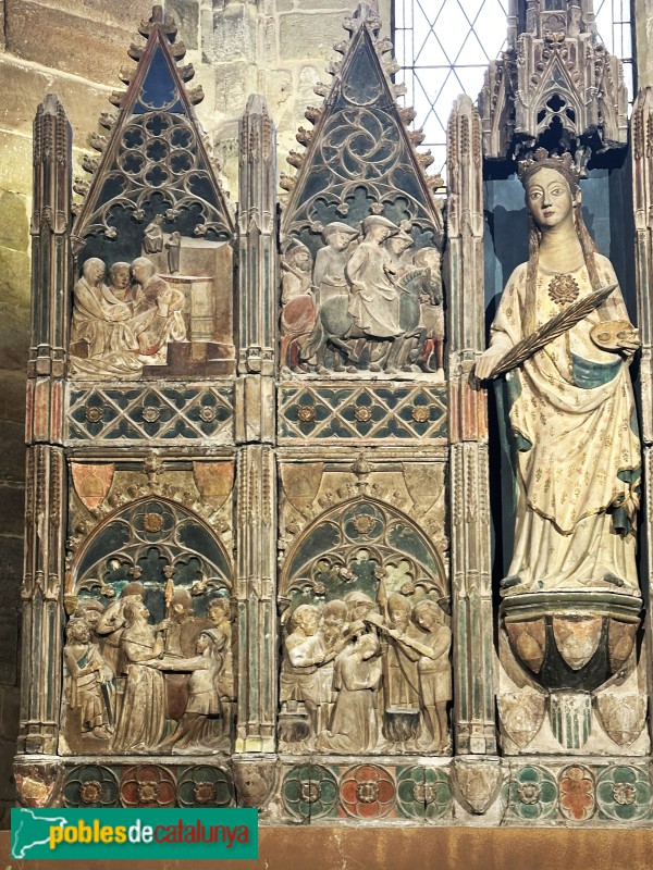 Lleida - Església de Sant Llorenç. Retaule de Santa Llúcia