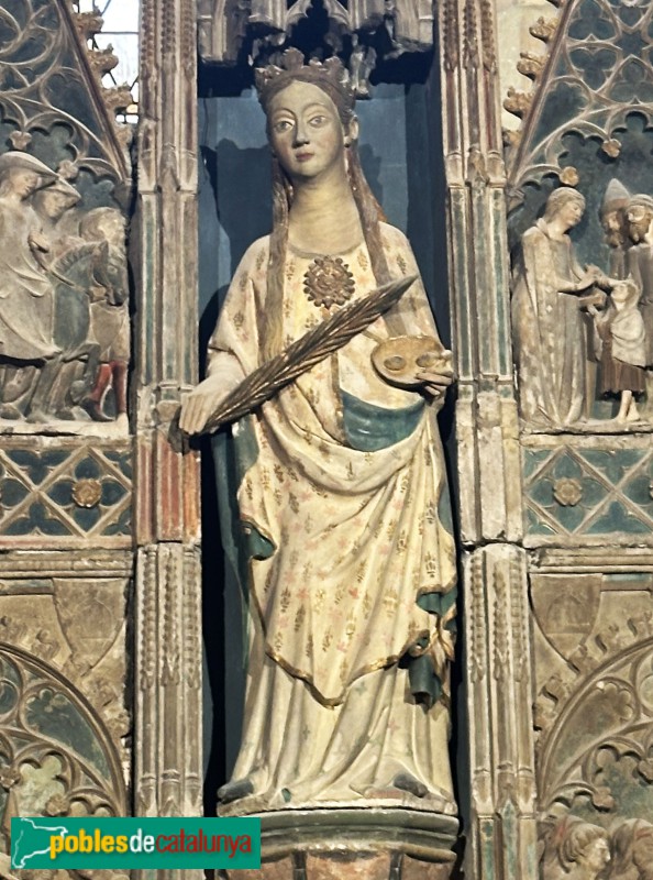 Lleida - Església de Sant Llorenç. Retaule de Santa Llúcia