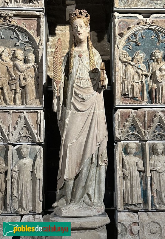 Lleida - Església de Sant Llorenç. Retaule de Santa Úrsula (Foto: Albert Esteves, 2025) Lleida - Església de Sant Llorenç. Retaule de Santa Úrsula