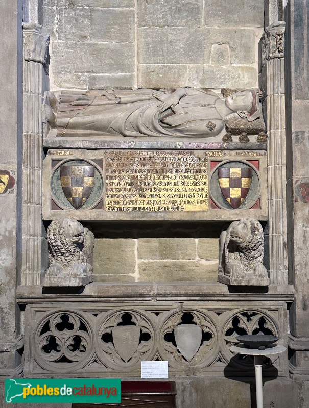 Lleida - Església de Sant Llorenç. Sepulcre de Ramon de Tàrrega
