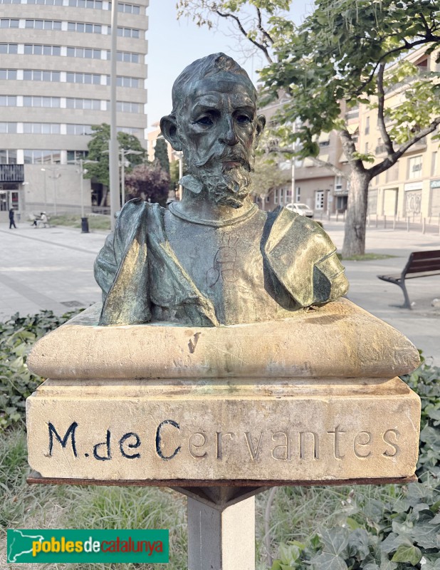 Lleida - Monument a Miguel de Cervantes