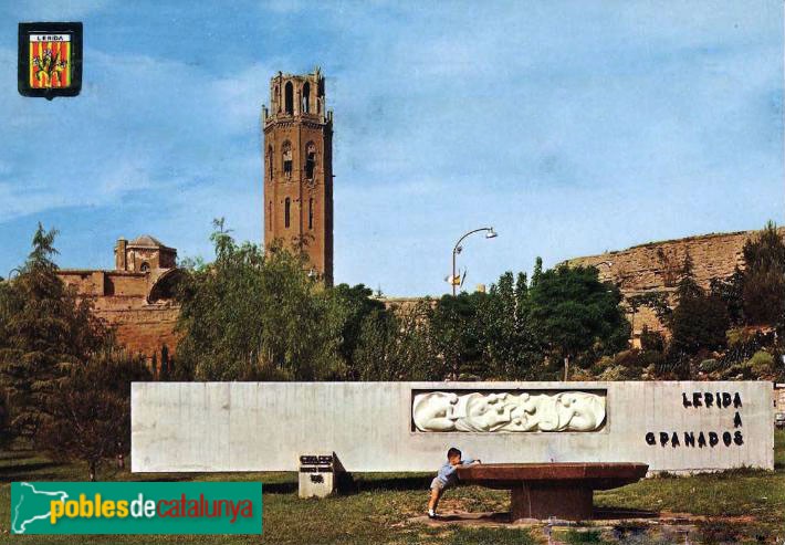 Lleida - Monument a Enric Granados. Posta antiga