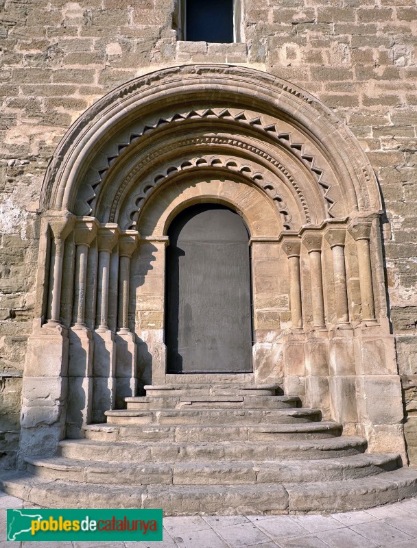 Lleida - Església de Sant Martí. Portada procedent de l'església del Tormillo (Osca)
