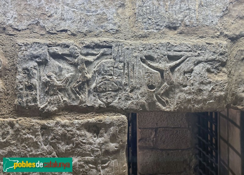 Lleida - La Paeria. Grafit de la presó