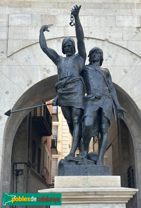 Lleida - Monument a Indíbil i Mandoni