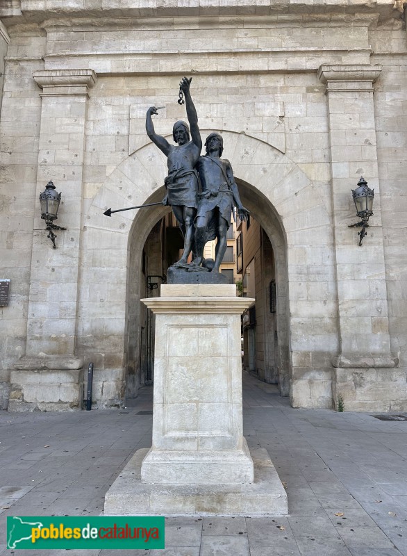 Lleida - Monument a Indíbil i Mandoni