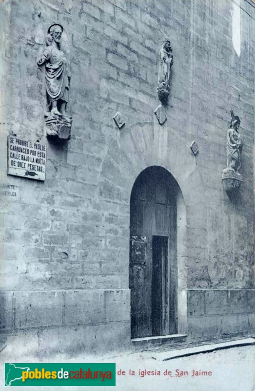 Lleida - Capella de Sant Jaume. Postal antiga Lleida - Capella de Sant Jaume. Postal antiga
