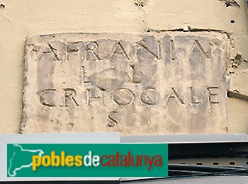 Lleida - Ca l'Onofre Cerveró. Làpida romana