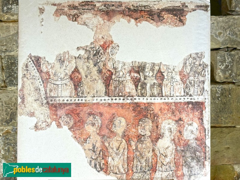 Lleida - Església de Santa Maria de Gardeny. Pintures murals