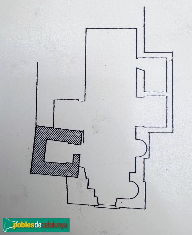 Bellver de Cerdanya - Església de Santa Eugènia de Nerellà. Planta (cartell in situ) Bellver de Cerdanya - Església de Santa Eugènia de Nerellà. Planta (cartell in situ)