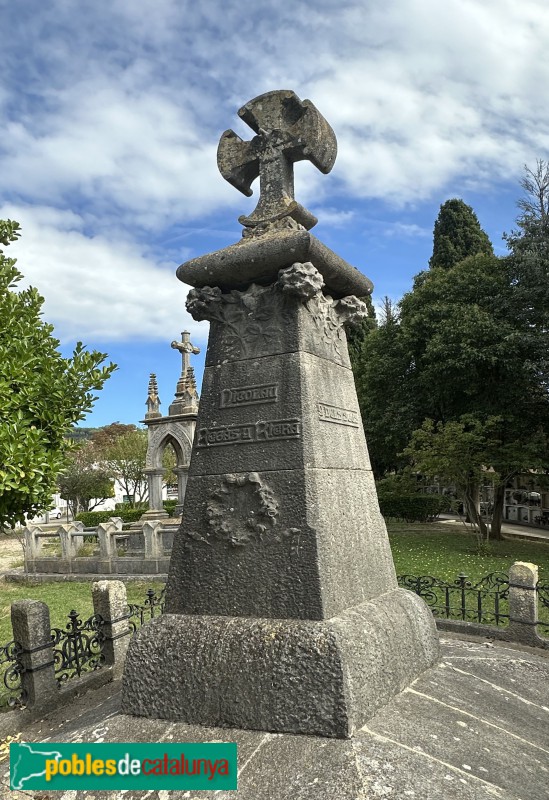 Girona - Cementiri de Pont Major. Sepulcre Nicolàs Regàs
