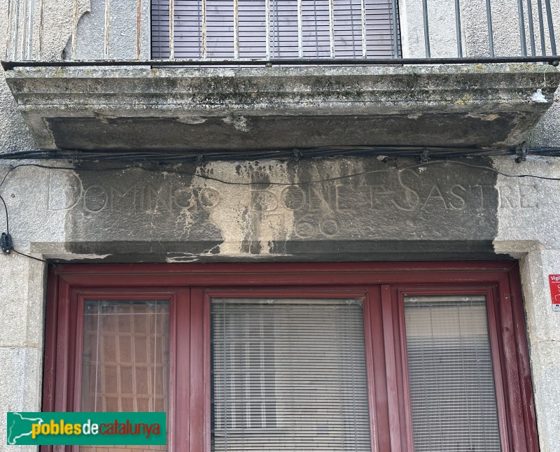 Sarrià de Ter - Llinda (1766, Domingo Bonet, sastre)