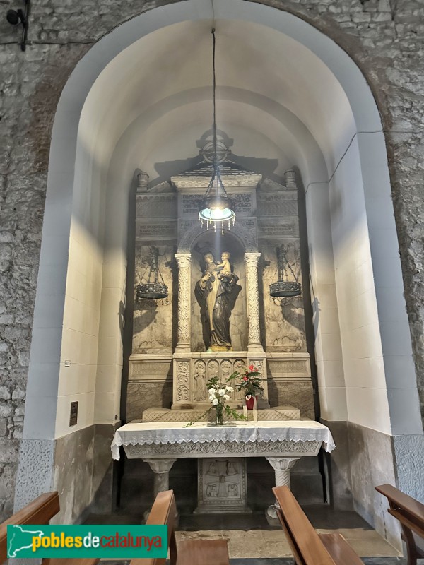 Sant Feliu de Guíxols - Monestir. Altar de Santa Rosa de Lima