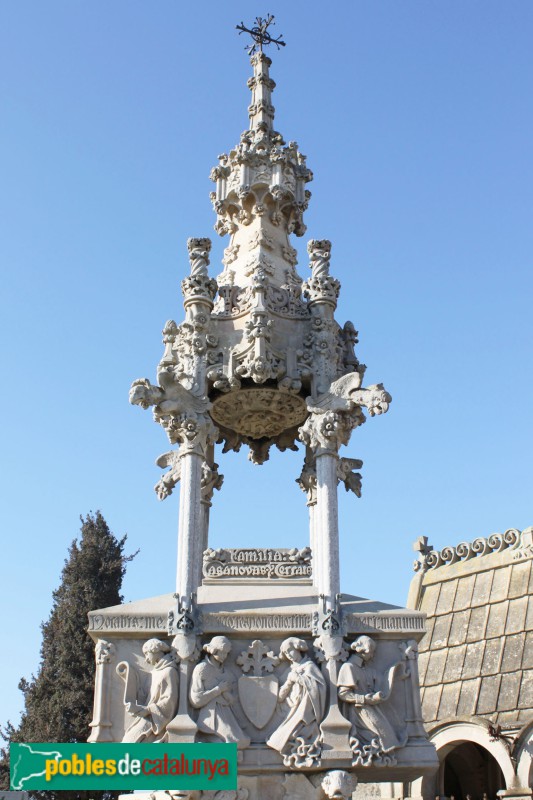 Lloret de Mar - Cementiri. Panteó Casanovas-Terrats (Foto: Albert Esteves, 2011) Lloret de Mar - Cementiri. Panteó Casanovas-Terrats