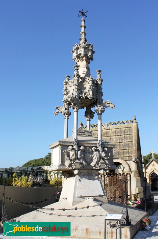 Lloret de Mar - Cementiri. Panteó Casanovas-Terrats (Foto: Albert Esteves, 2011) Lloret de Mar - Cementiri. Panteó Casanovas-Terrats