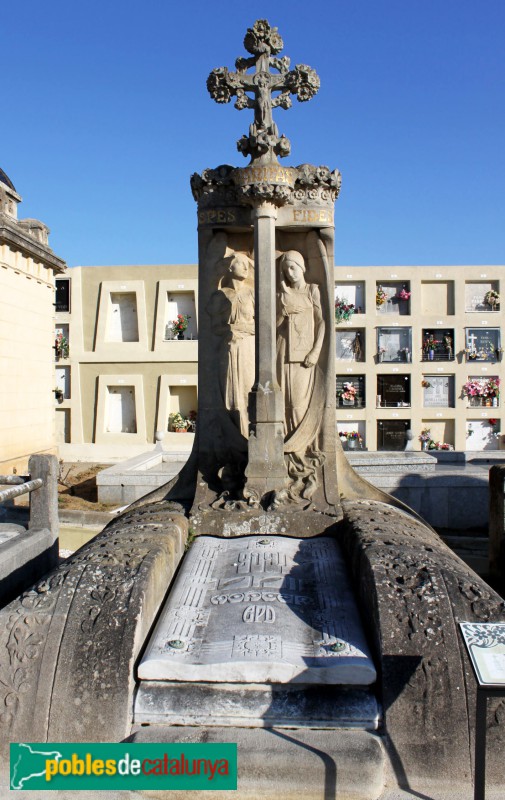 Lloret de Mar - Cementiri. Sepulcre Conill Aldrich (Bonaventura Conill, 1906)