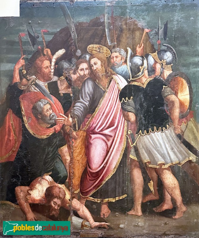 Lloret de Mar - Retaule renaixentista. Detenció de Jesús